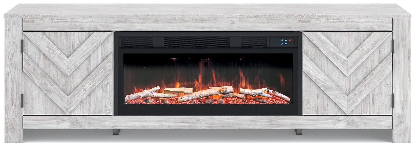Meuble TV Cayboni 71 avec foyer électrique