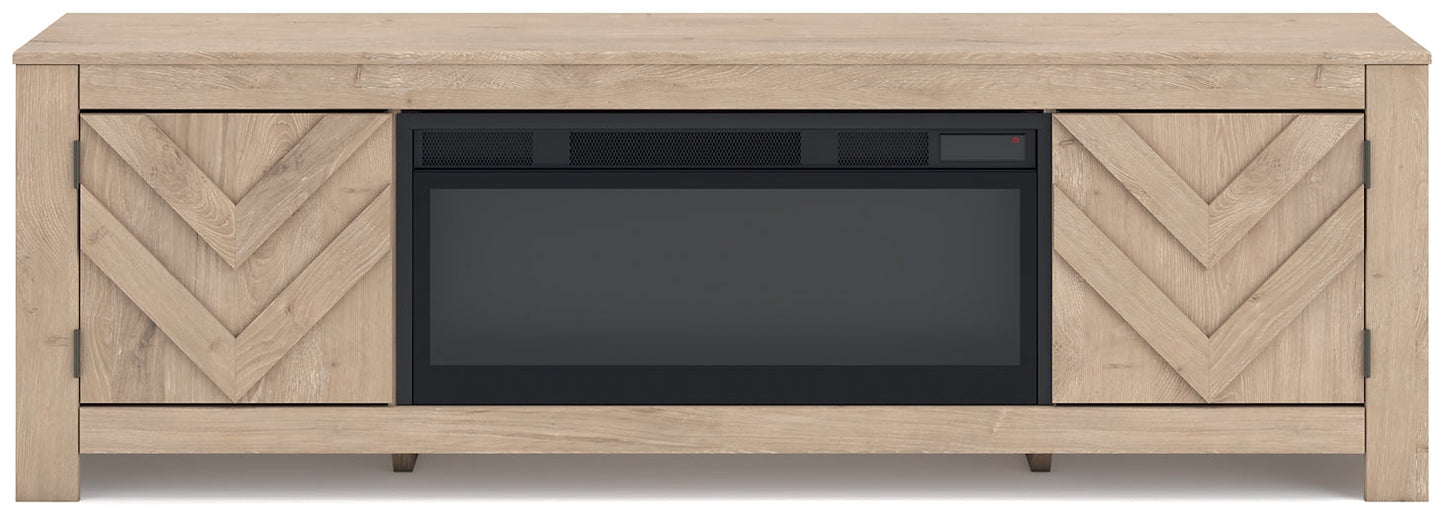 Meuble TV Cayboni 71 avec foyer électrique