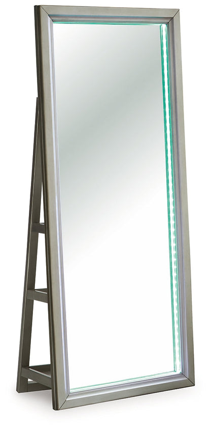Miroir/rangement sur pied Evesen