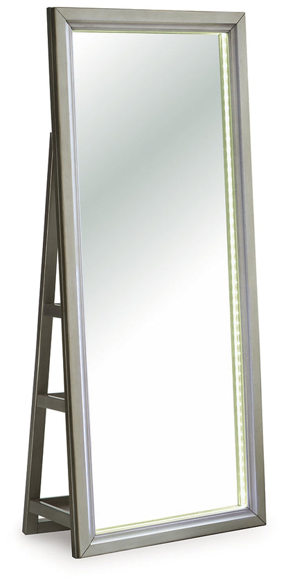 Miroir/rangement sur pied Evesen