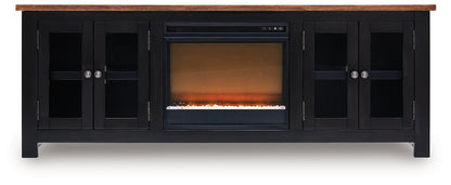 Meuble TV Wildenauer 76 avec cheminée électrique