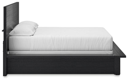 Lit king size Londer California avec commode miroir