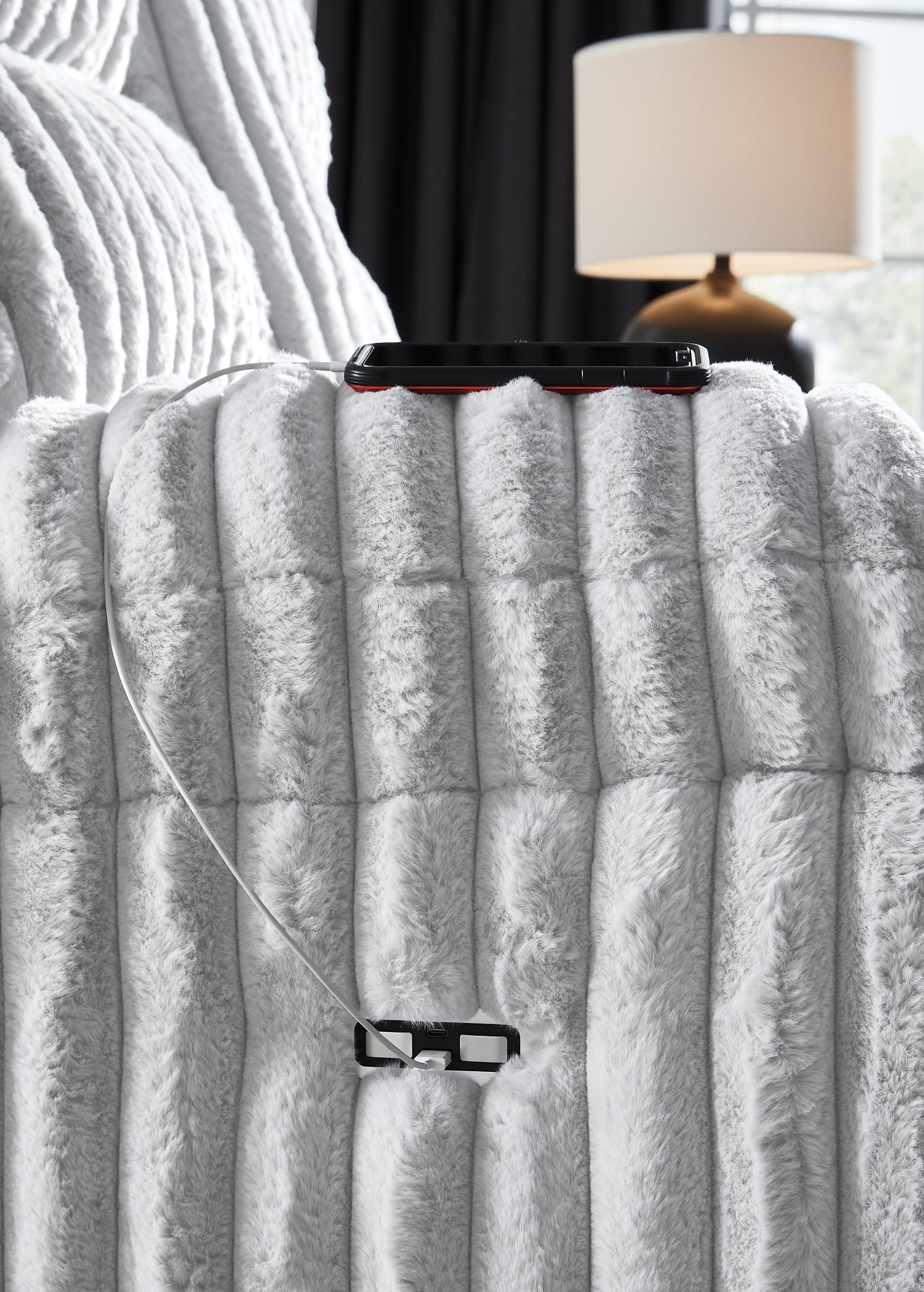 Causeuse Rhines Falls DBL REC PWR avec console