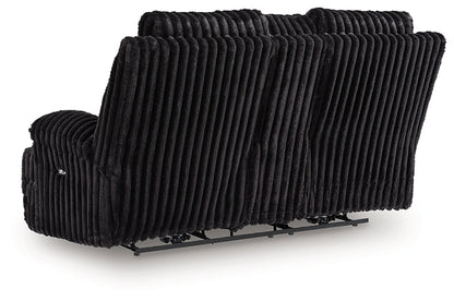 Causeuse Rhines Falls DBL REC PWR avec console