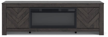 Meuble TV Cayboni 71 avec foyer électrique