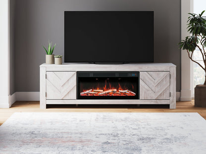 Meuble TV Cayboni 71 avec foyer électrique