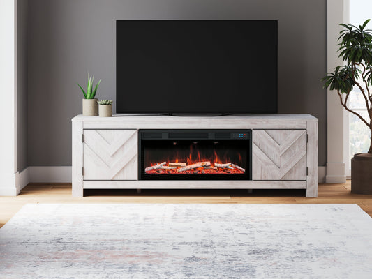 Meuble TV Cayboni 71 avec foyer électrique