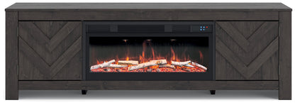 Meuble TV Cayboni 71 avec foyer électrique