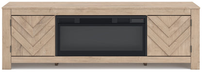 Meuble TV Cayboni 71 avec foyer électrique