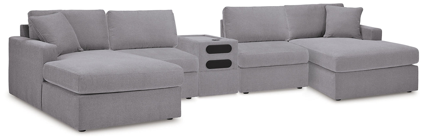 Modmax 5 pièces sectionnel avec console audio