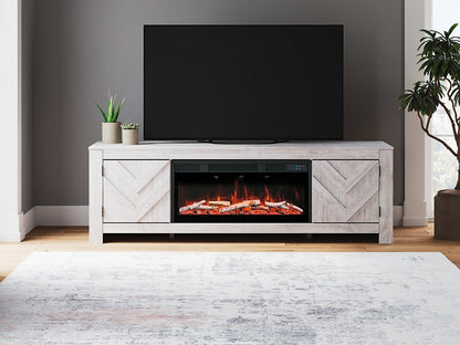 Meuble TV Cayboni 71 avec foyer électrique