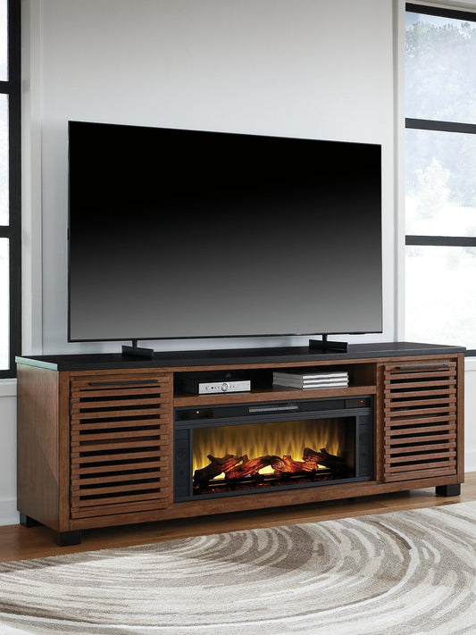 Meuble TV Kallari 84 avec cheminée électrique