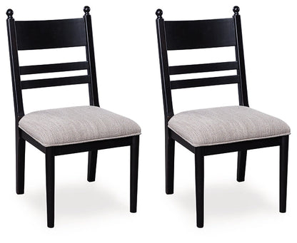 Chaise d'appoint UPH de salle à manger Greddinton (2/CN)